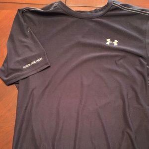 Under Armour Cold Black UPF 30 Tee-Black